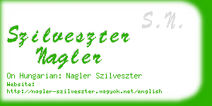 szilveszter nagler business card